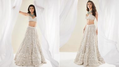 Tejasswi Prakash Channels Fairytale Princess Vibes in Stunning White Lehenga (View Pics)